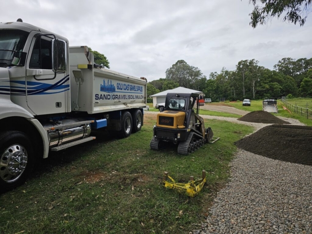 Temporary driveway Construction