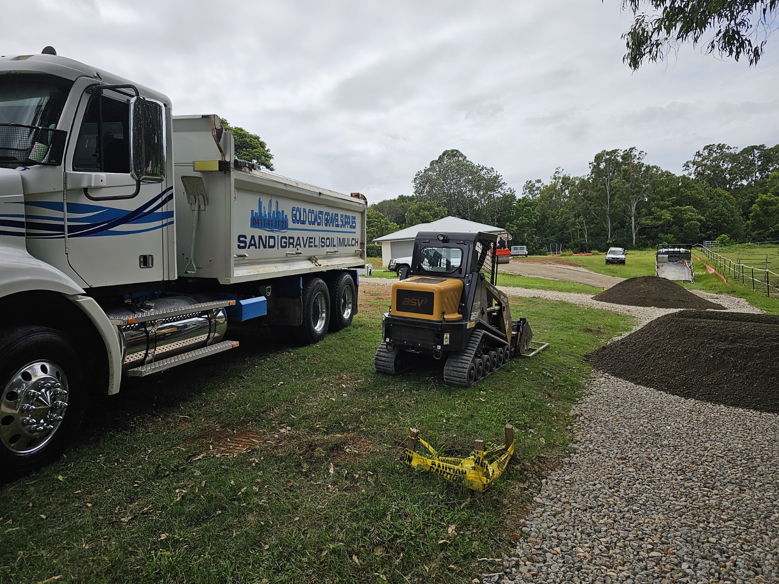Temporary driveway Construction
