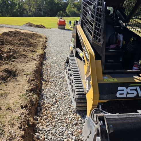 Construction access gravel